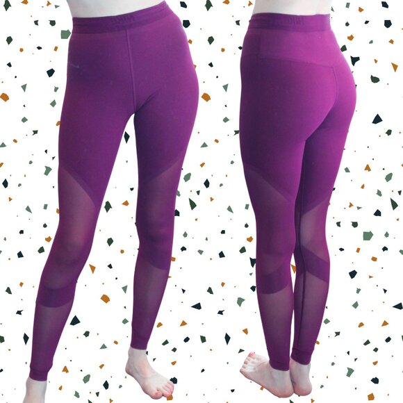 Nike Pants - Nike Dri Fit Purple Mesh Leggings